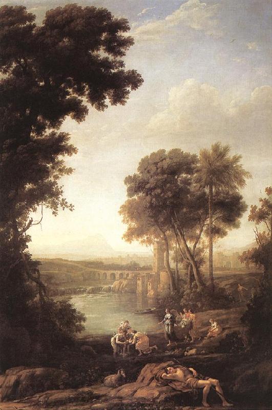 Claude Lorrain Landscape with the Finding of Moses sdfg Germany oil painting art
